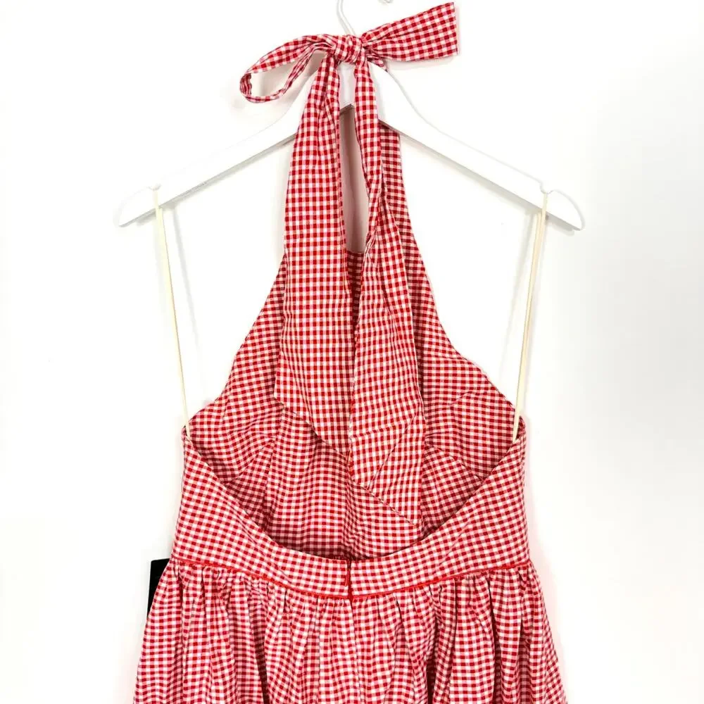 Tuckernuck Red Gingham Halter Marcie Dress - Picture 8 of 10